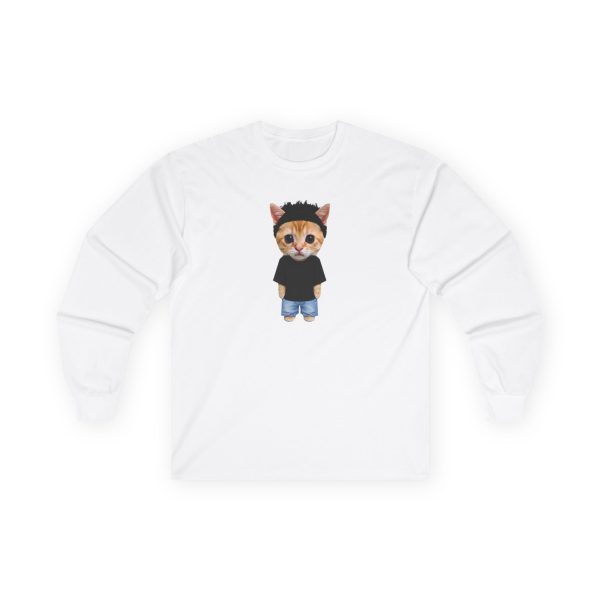 Baby Keem Baby Keem Cat Illustration Unisex Ultra Cotton Long Sleeve Tee