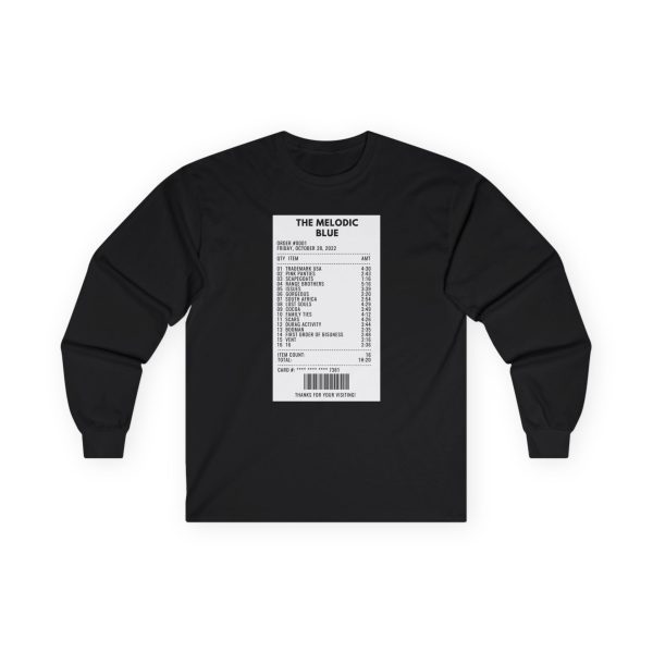 Baby Keem The Melodic Blue Receipt Unisex Ultra Cotton Long Sleeve Tee
