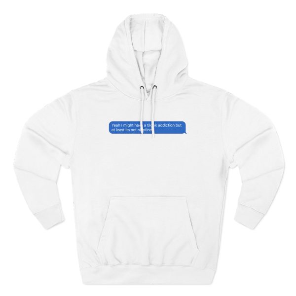 Baby Keem TikTok Addiction Funny Quote Three-Panel Fleece Hoodie